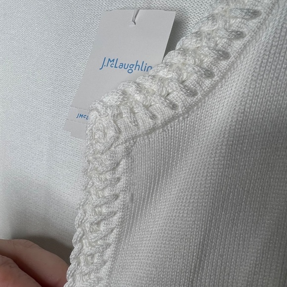 J. McLaughlin Braided Hem Cardigan Sweater NWT - Picture 3 of 6